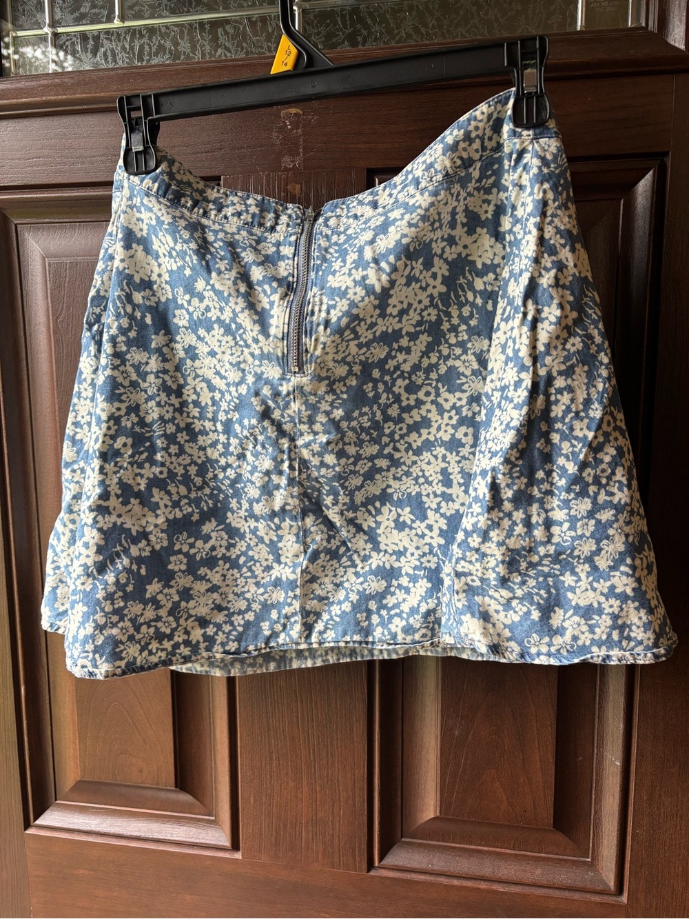 Forever 21 Blue Floral Mini Skirt M - Picture 2 of 6